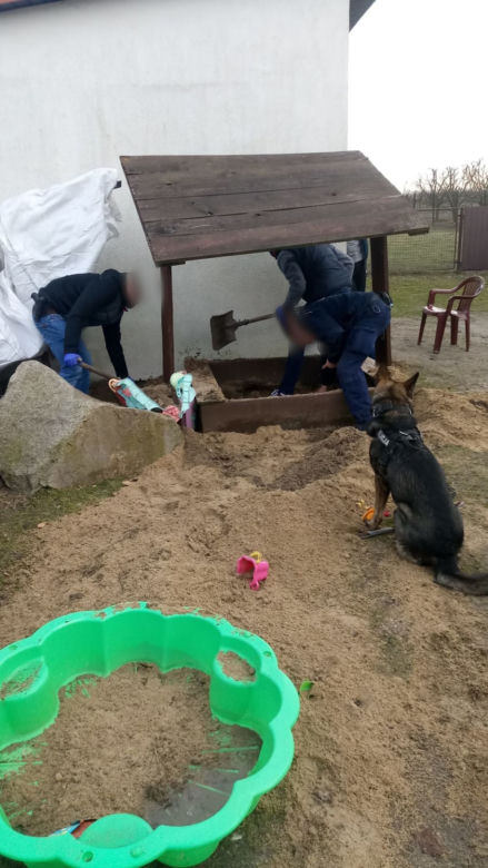Łódzkie: zakopał NARKOTYKI W DZIECIĘCEJ PIASKOWNICY. Znalazł je pies!
