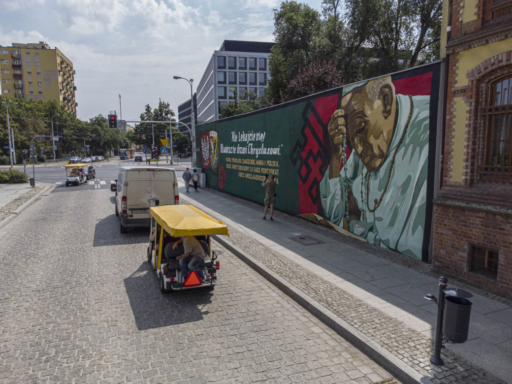 Kibice Śląska namalowali mural bez wymaganych zgód 