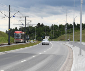 Tramwaje na alei Adamowicza [ZDJĘCIA]