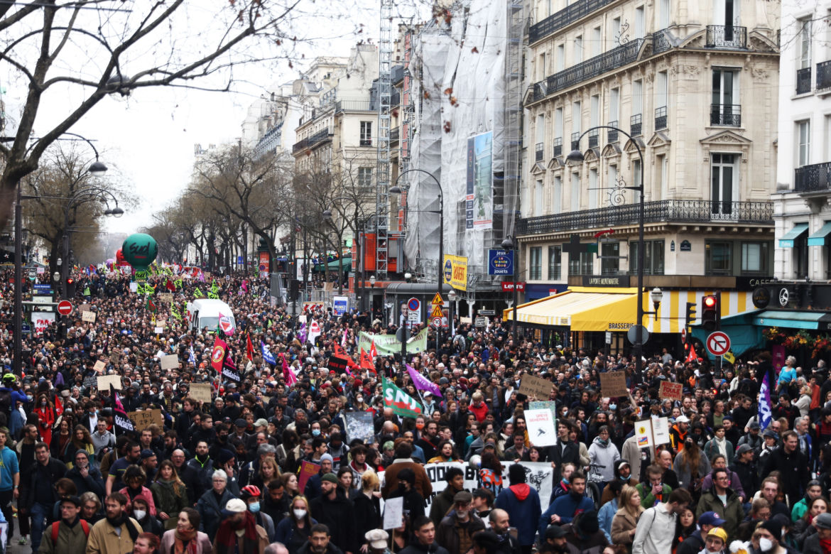 Protest we Francji