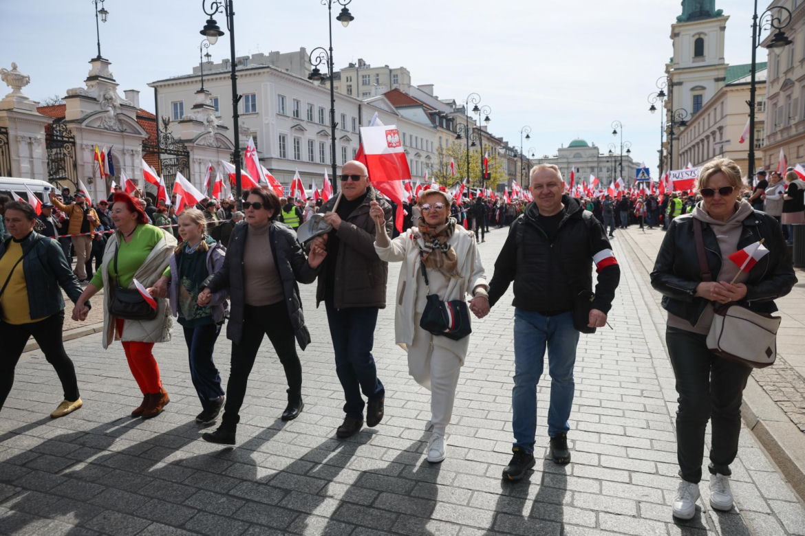   Wielki marsz w Warszawie 12.04.2025