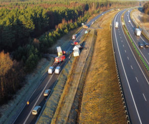 Dramatyczny wypadek niedaleko Gorzowa. Ciężarówki zderzyły się czołowo