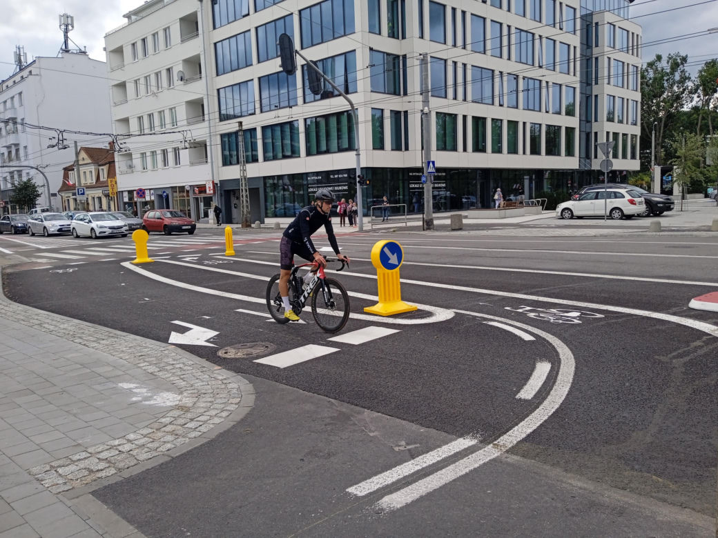 Ścieżka rowerowa przy Parku Centralnym w Gdyni