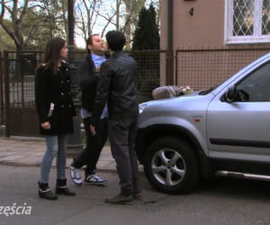 Barwy szczęścia. Natalia (Maria Dejmek), Klemens (Sebastian Perdek), Irek (Otar Saralidze) 