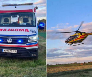 Sprzed domu zabrał ją śmigłowiec! 16-latka rozbiła się quadem na rodzinnej posesji pod Płońskiem [ZDJĘCIA]. 
