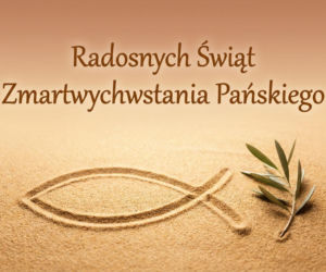 Religijna kartka na Wielkanoc