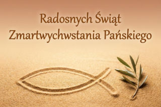 Religijna kartka na Wielkanoc