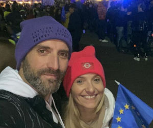 Celebryci na manifestacji w Warszawie