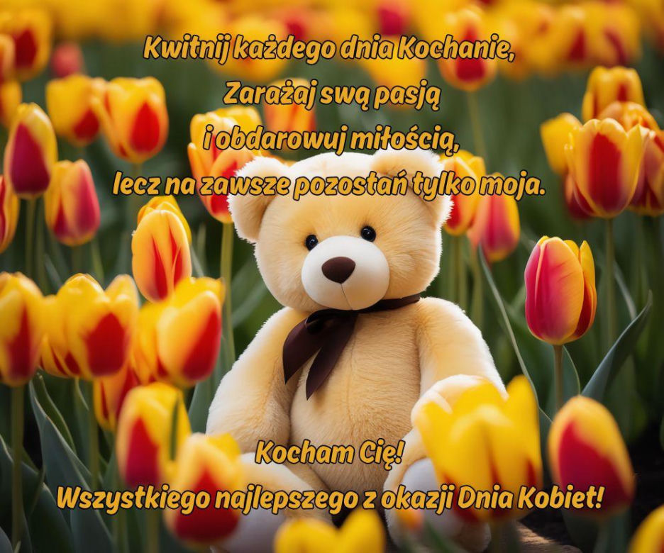 dzień kobiet - kartka z życzeniami