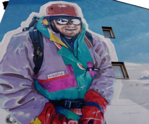 Mural z wizerunkiem Jerzego Kukuczki powstał w Katowicach. Himalaista upamiętniony w Bogucicach
