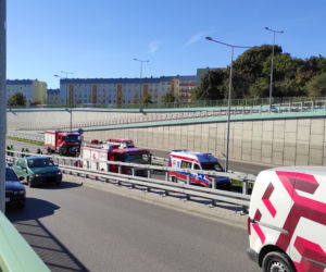 Wypadek na Trasie Niepodległości. Dwie osoby ranne [27.09.21]