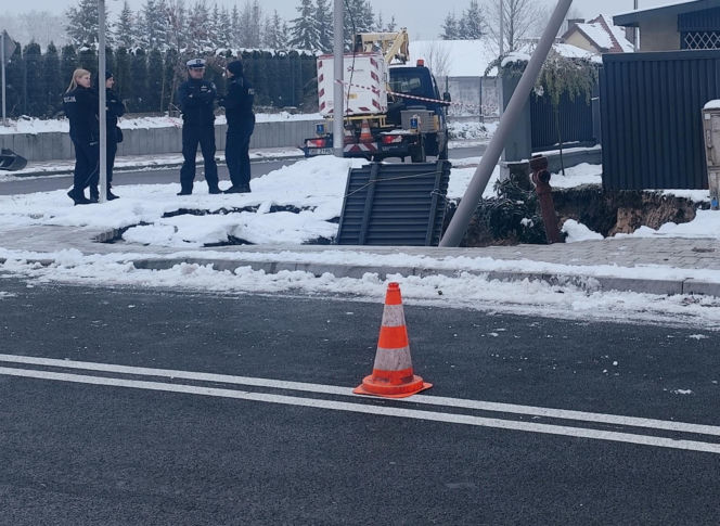 Zapadlisko w Olkuszu