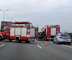 Poważny wypadek na S8 - 3 ciężarówki