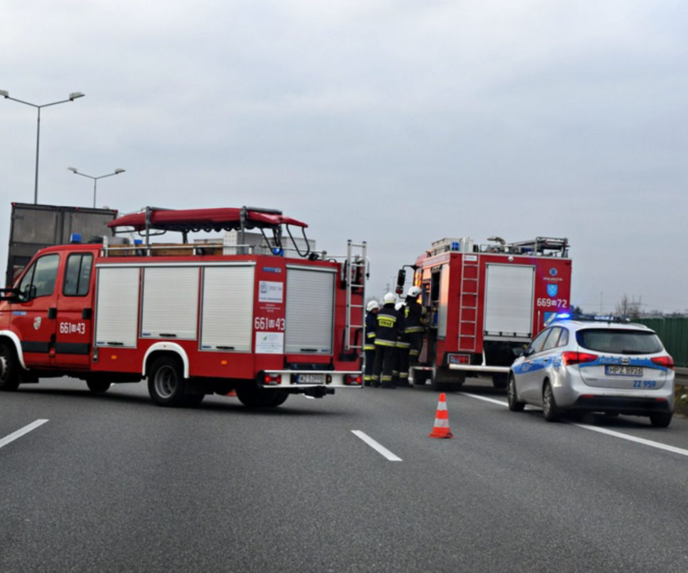 Poważny wypadek na S8 - 3 ciężarówki