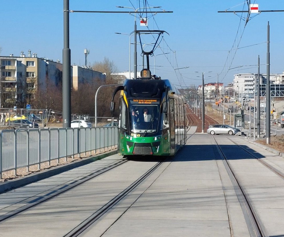 Po otwarciu trasy na Naramowice autobusy pomiędzy ulicami Łużycką i Sarmacką będą poruszały się po torowisku, razem z tramwajami