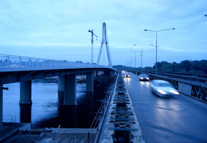 Most Świętokrzyski i most Syreny w 2000 r.