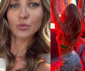 Anna Lewandowska w minispódniczce z dodatkowym wycięciem na koncercie Bad Bunny. A Robert trenuje w Chicago Fire