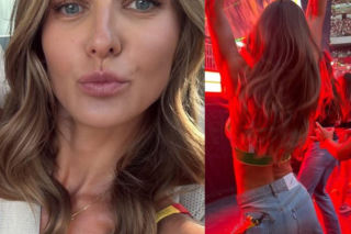 Anna Lewandowska w samym staniku i krótkiej spódniczce szalała w Warszawie! Okazja była szczególna