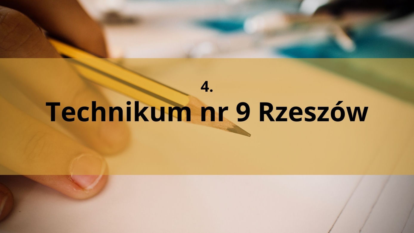 Miejsce 250 w Polsce Technikum nr 9 Rzeszów
