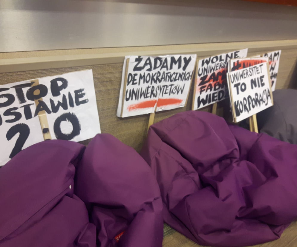 Protest na UŁ