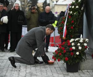 Jarosław Kaczyński na obchodach miesięcznicy smoleńskiej