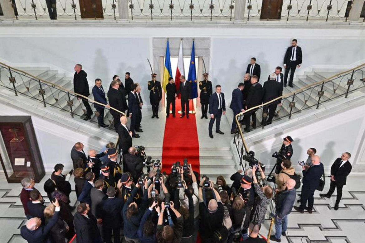 Wołodymyr Zełenski w polskim Sejmie