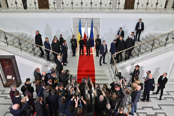 Wołodymyr Zełenski w polskim Sejmie