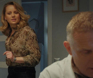 M jak miłość odc. 1931. Judyta (Paulina Chruściel), Artur Rogowski (Robert Moskwa)