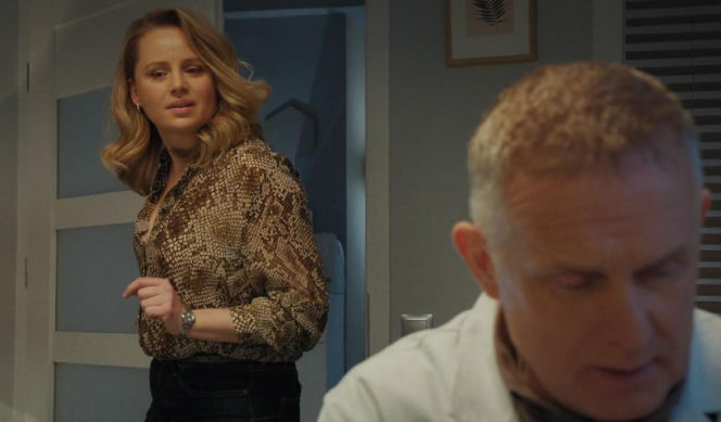 M jak miłość odc. 1931. Judyta (Paulina Chruściel), Artur Rogowski (Robert Moskwa)