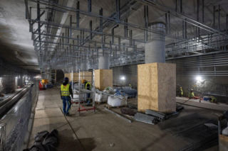 Budowa trzech nowych stacji metra linii M2 (marzec 2026)