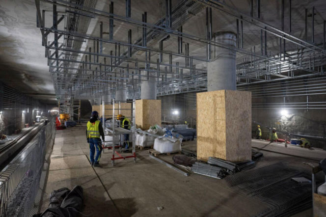 Budowa trzech nowych stacji metra linii M2 (marzec 2026)