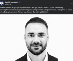 Nie żyje Łukasz Litewka