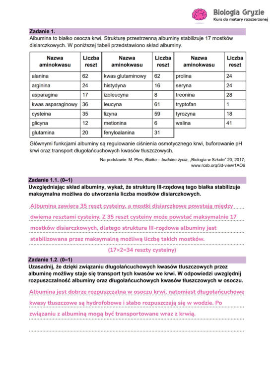 Matura 2026 biologia ROZSZERZONA: WSZYSTKIE odpowiedzi do arkusza CKE 8.05.2026