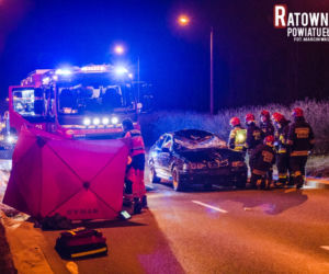 Ełk: Śmiertelny wypadek na ulicy Grajewskiej. Potrącony mężczyzna zginął na miejscu