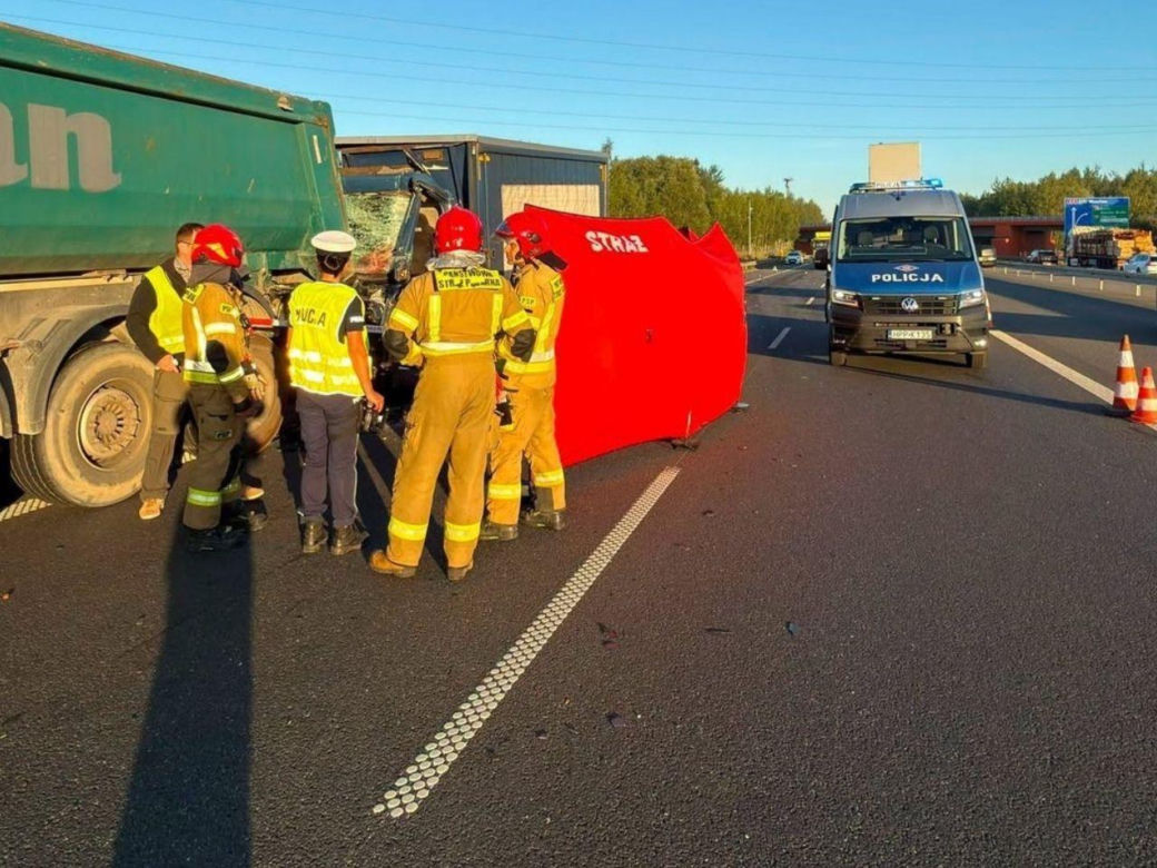 Wypadek na A4 w Katowicach