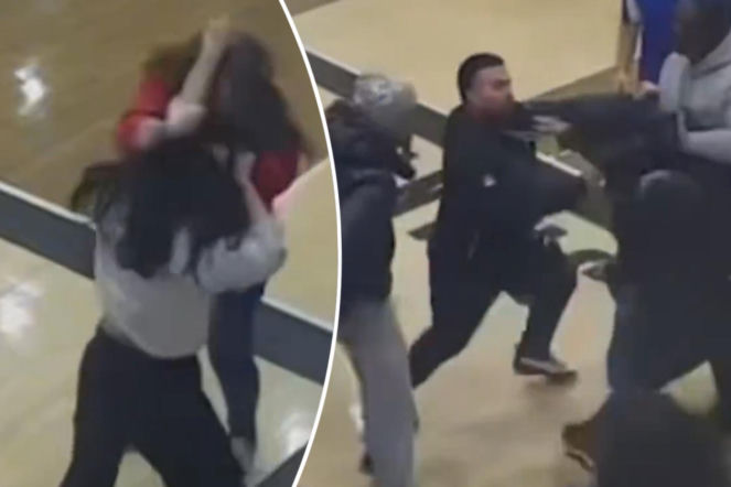 Bijatyka matek i ojców w katolickiej szkole! Ich dzieci patrzyły