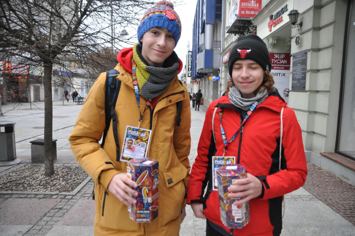 32. Finał WOŚP 2024. Wolontariusze na ulicach Kielc
