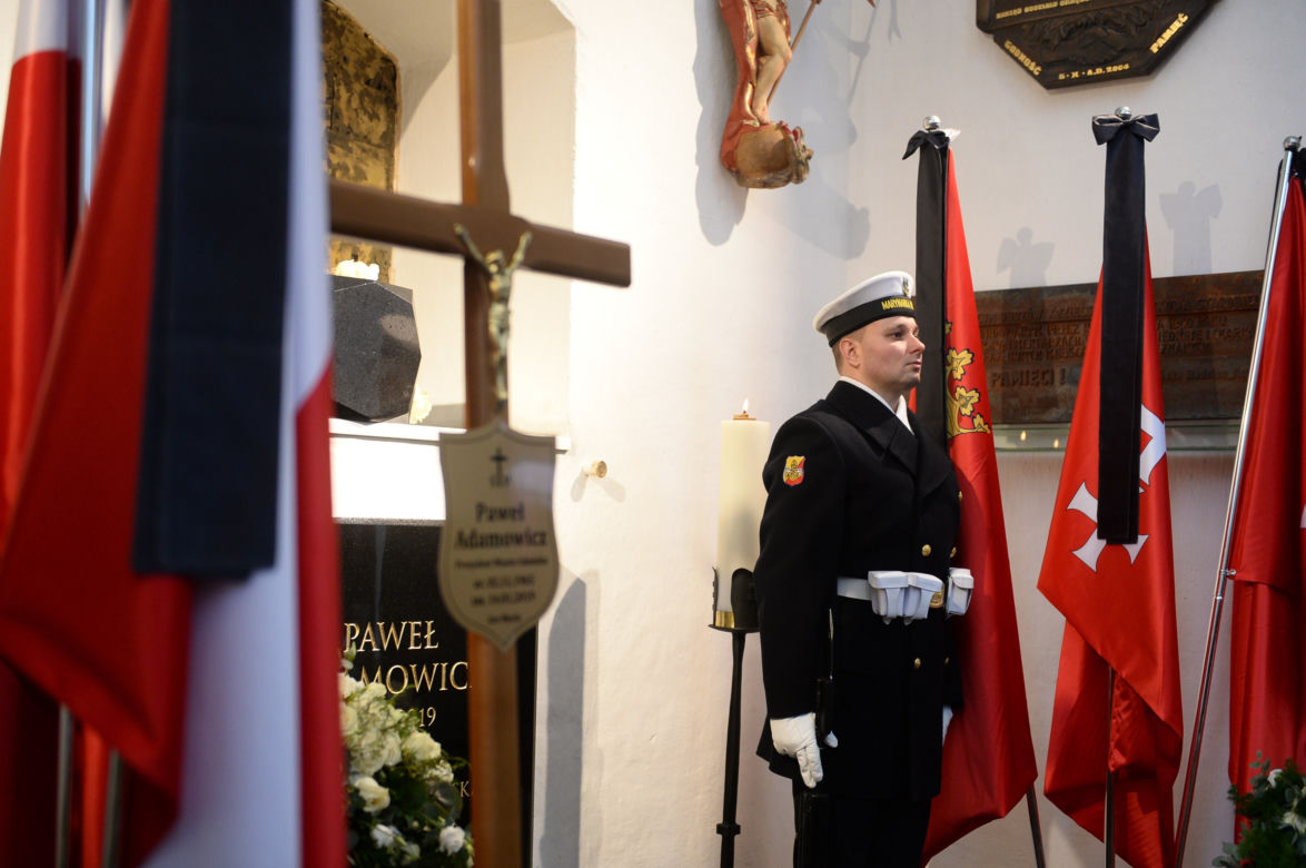 Tu spoczął prezydent Gdańska, Paweł Adamowicz