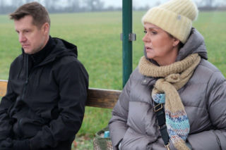 M jak miłość odc. 1927. Marysia (Małgorzata Pieńkowska), Paweł (Rafał Mroczek)