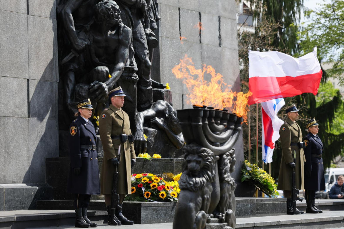 Oficjalne uroczystości z okazji 81. rocznicy wybuchu powstania w getcie warszawskim