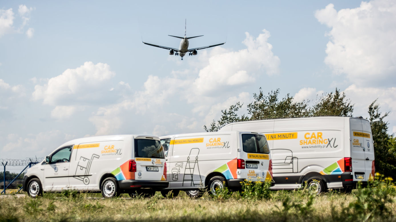 Dostawcze Volkswageny dostępne na minuty w usłudze 4Mobility