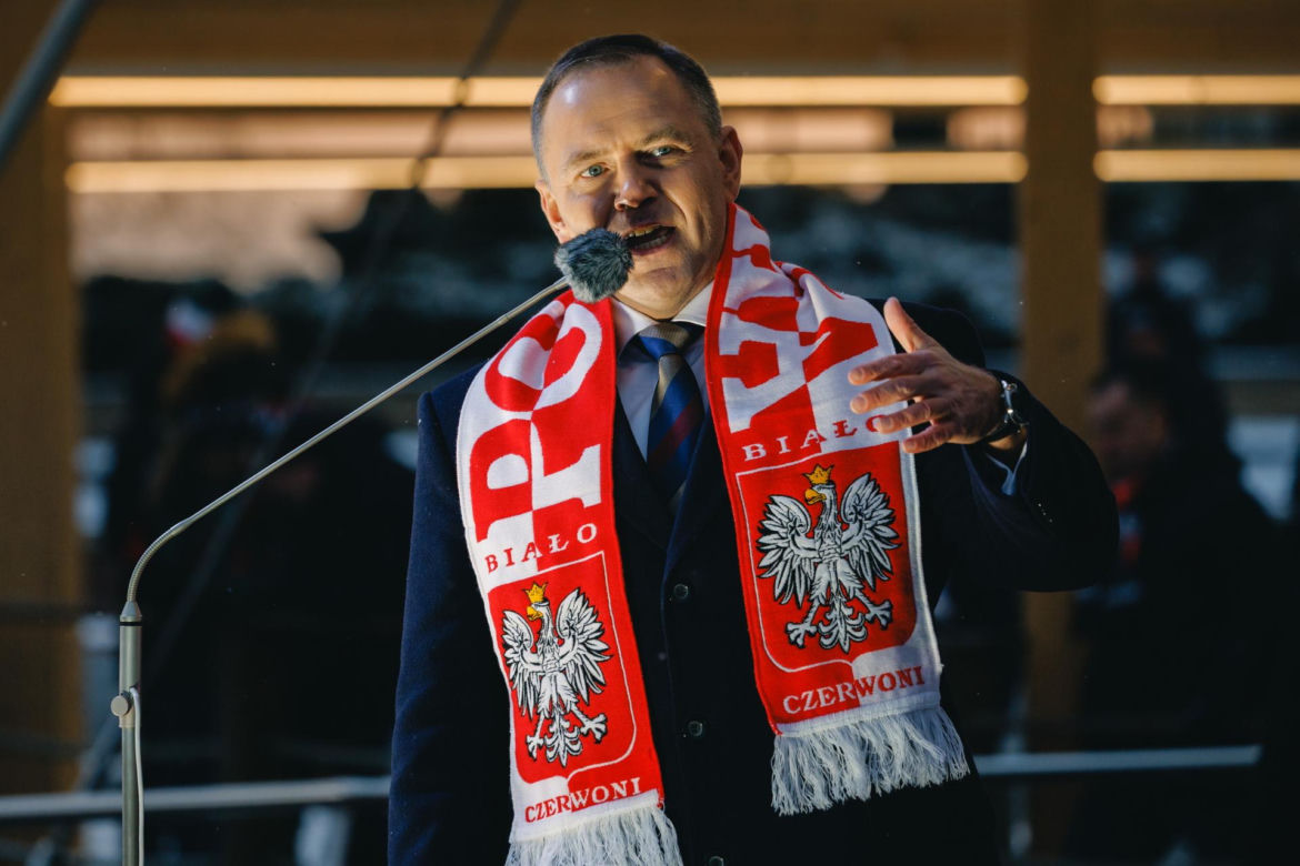 Karol Nawrocki wziął udział w Patriotycznej Pielgrzymce Kibiców na Jasnej Górze