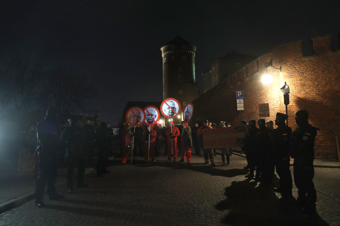 Jarosław Kaczyński na Wawelu