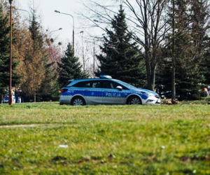 Protest przed szpitalem w Łomzy - NIE dla szpitala zakaźnego