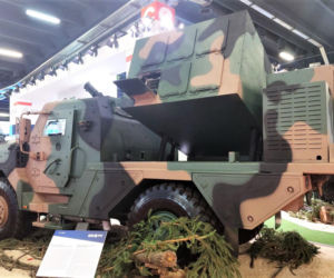 Wyrzutnia pocisków Brimstone na pojeździe Waran