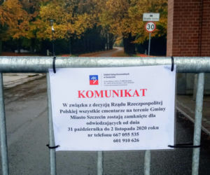 1 listopada 2020 na Cmentarzu Centralnym w Szczecinie
