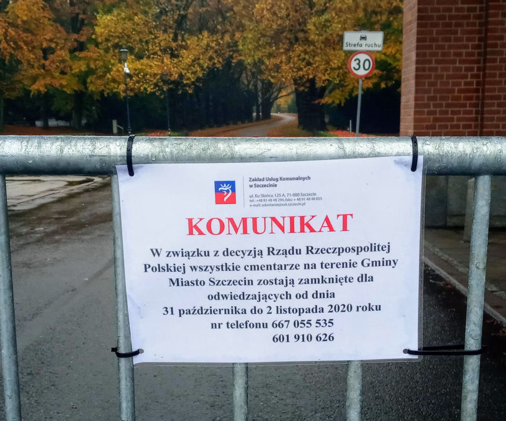 1 listopada 2020 na Cmentarzu Centralnym w Szczecinie