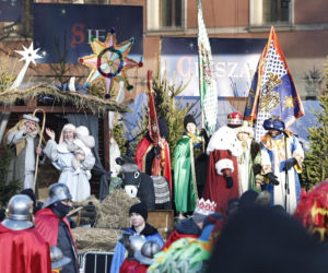 Karol i Marta Nawroccy na Orszaku Trzech Króli