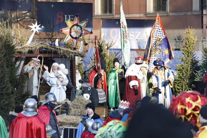 Karol i Marta Nawroccy na Orszaku Trzech Króli