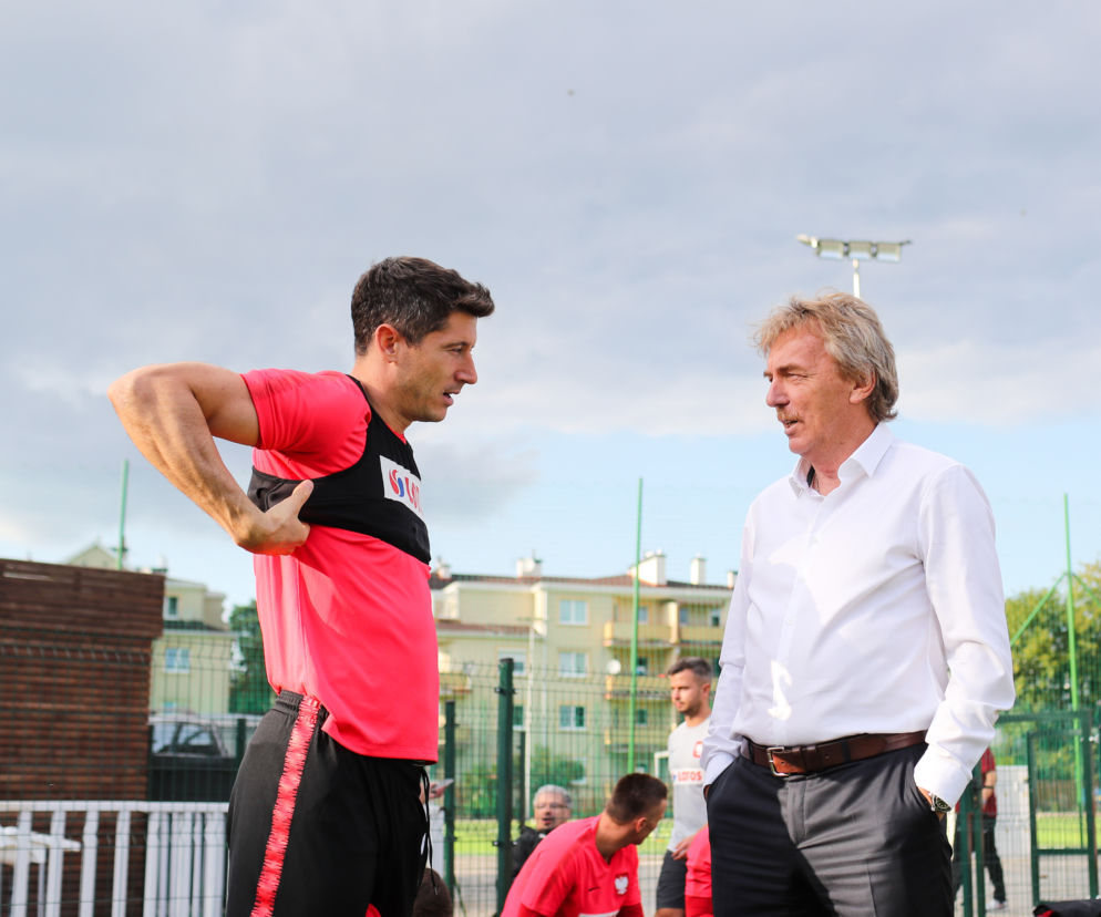 Robert Lewandowski i Zbigniew Boniek